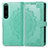 Custodia Portafoglio In Pelle Fantasia Modello Cover con Supporto per Sony Xperia 1 IV SO-51C Verde