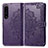 Custodia Portafoglio In Pelle Fantasia Modello Cover con Supporto per Sony Xperia 1 IV Viola