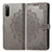 Custodia Portafoglio In Pelle Fantasia Modello Cover con Supporto per Sony Xperia 10 III Lite Grigio