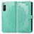 Custodia Portafoglio In Pelle Fantasia Modello Cover con Supporto per Sony Xperia 10 IV SO-52C Verde