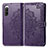 Custodia Portafoglio In Pelle Fantasia Modello Cover con Supporto per Sony Xperia 10 IV SO-52C Viola