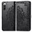 Custodia Portafoglio In Pelle Fantasia Modello Cover con Supporto per Sony Xperia 10 IV SOG07 Nero