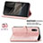 Custodia Portafoglio In Pelle Fantasia Modello Cover con Supporto per Sony Xperia Ace II SO-41B