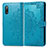 Custodia Portafoglio In Pelle Fantasia Modello Cover con Supporto per Sony Xperia Ace II SO-41B Blu