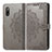 Custodia Portafoglio In Pelle Fantasia Modello Cover con Supporto per Sony Xperia Ace II SO-41B Grigio