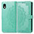 Custodia Portafoglio In Pelle Fantasia Modello Cover con Supporto per Sony Xperia Ace III SO-53C Verde