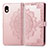 Custodia Portafoglio In Pelle Fantasia Modello Cover con Supporto per Sony Xperia Ace III SOG08 Oro Rosa