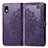 Custodia Portafoglio In Pelle Fantasia Modello Cover con Supporto per Sony Xperia Ace III Viola