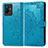 Custodia Portafoglio In Pelle Fantasia Modello Cover con Supporto per Vivo iQOO Z6x Blu