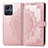 Custodia Portafoglio In Pelle Fantasia Modello Cover con Supporto per Vivo T1 4G Oro Rosa