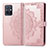 Custodia Portafoglio In Pelle Fantasia Modello Cover con Supporto per Vivo T1 5G India Oro Rosa