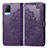 Custodia Portafoglio In Pelle Fantasia Modello Cover con Supporto per Vivo V21 5G Viola