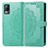 Custodia Portafoglio In Pelle Fantasia Modello Cover con Supporto per Vivo V21e 4G Verde