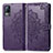 Custodia Portafoglio In Pelle Fantasia Modello Cover con Supporto per Vivo V21e 4G Viola