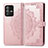 Custodia Portafoglio In Pelle Fantasia Modello Cover con Supporto per Vivo V23 Pro 5G Oro Rosa