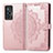Custodia Portafoglio In Pelle Fantasia Modello Cover con Supporto per Vivo X70 5G Oro Rosa