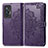 Custodia Portafoglio In Pelle Fantasia Modello Cover con Supporto per Vivo X70 5G Viola