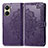 Custodia Portafoglio In Pelle Fantasia Modello Cover con Supporto per Vivo Y02S Viola