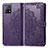 Custodia Portafoglio In Pelle Fantasia Modello Cover con Supporto per Vivo Y31s 5G Viola