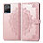 Custodia Portafoglio In Pelle Fantasia Modello Cover con Supporto per Vivo Y32 4G Oro Rosa