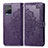 Custodia Portafoglio In Pelle Fantasia Modello Cover con Supporto per Vivo Y32 4G Viola