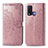 Custodia Portafoglio In Pelle Fantasia Modello Cover con Supporto per Vivo Y50 Oro Rosa