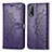 Custodia Portafoglio In Pelle Fantasia Modello Cover con Supporto per Vivo Y51s 5G Viola