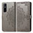 Custodia Portafoglio In Pelle Fantasia Modello Cover con Supporto per Vivo Y73s 5G Grigio