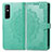 Custodia Portafoglio In Pelle Fantasia Modello Cover con Supporto per Vivo Y73s 5G Verde