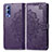 Custodia Portafoglio In Pelle Fantasia Modello Cover con Supporto per Vivo Y75s 5G Viola