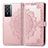 Custodia Portafoglio In Pelle Fantasia Modello Cover con Supporto per Vivo Y76 5G Oro Rosa