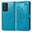 Custodia Portafoglio In Pelle Fantasia Modello Cover con Supporto per Vivo Y76s 5G Blu