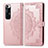 Custodia Portafoglio In Pelle Fantasia Modello Cover con Supporto per Xiaomi Mi 10S 5G Oro Rosa