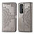 Custodia Portafoglio In Pelle Fantasia Modello Cover con Supporto per Xiaomi Mi Note 10 Lite Grigio