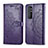 Custodia Portafoglio In Pelle Fantasia Modello Cover con Supporto per Xiaomi Mi Note 10 Lite Viola