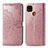 Custodia Portafoglio In Pelle Fantasia Modello Cover con Supporto per Xiaomi POCO C3 Oro Rosa