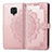 Custodia Portafoglio In Pelle Fantasia Modello Cover con Supporto per Xiaomi Poco M2 Pro Oro Rosa