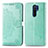 Custodia Portafoglio In Pelle Fantasia Modello Cover con Supporto per Xiaomi Poco M2 Verde