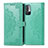 Custodia Portafoglio In Pelle Fantasia Modello Cover con Supporto per Xiaomi POCO M3 Pro 5G Verde