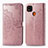 Custodia Portafoglio In Pelle Fantasia Modello Cover con Supporto per Xiaomi Redmi 9 India Oro Rosa