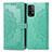 Custodia Portafoglio In Pelle Fantasia Modello Cover con Supporto per Xiaomi Redmi 9 Power Verde