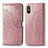 Custodia Portafoglio In Pelle Fantasia Modello Cover con Supporto per Xiaomi Redmi 9A Oro Rosa