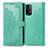 Custodia Portafoglio In Pelle Fantasia Modello Cover con Supporto per Xiaomi Redmi 9T 4G Verde