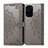 Custodia Portafoglio In Pelle Fantasia Modello Cover con Supporto per Xiaomi Redmi K40 Pro 5G Grigio