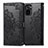 Custodia Portafoglio In Pelle Fantasia Modello Cover con Supporto per Xiaomi Redmi Note 10 4G Nero