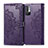 Custodia Portafoglio In Pelle Fantasia Modello Cover con Supporto per Xiaomi Redmi Note 10 5G Viola