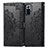 Custodia Portafoglio In Pelle Fantasia Modello Cover con Supporto per Xiaomi Redmi Note 10 Pro 4G Nero