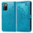 Custodia Portafoglio In Pelle Fantasia Modello Cover con Supporto per Xiaomi Redmi Note 10 Pro 5G Blu
