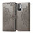 Custodia Portafoglio In Pelle Fantasia Modello Cover con Supporto per Xiaomi Redmi Note 10T 5G Grigio