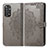 Custodia Portafoglio In Pelle Fantasia Modello Cover con Supporto per Xiaomi Redmi Note 11 Pro 4G Grigio